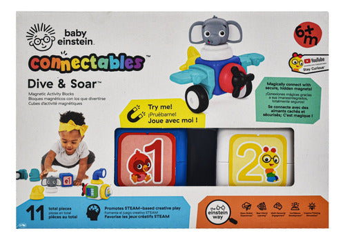 Connectable Magnetic Cubes Dive And Soar Baby Einstein Color Multicolor Med