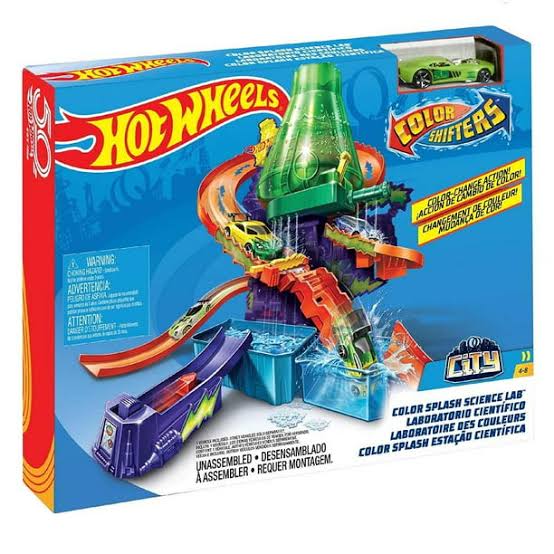 Hot Wheels City Color Shifters Scientific Laboratory Toy Track