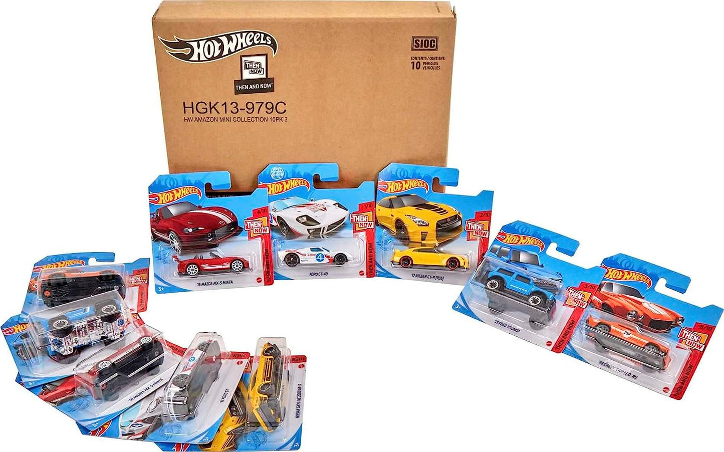 Pack Coche de HotWheels Colección Variada 10 piezas