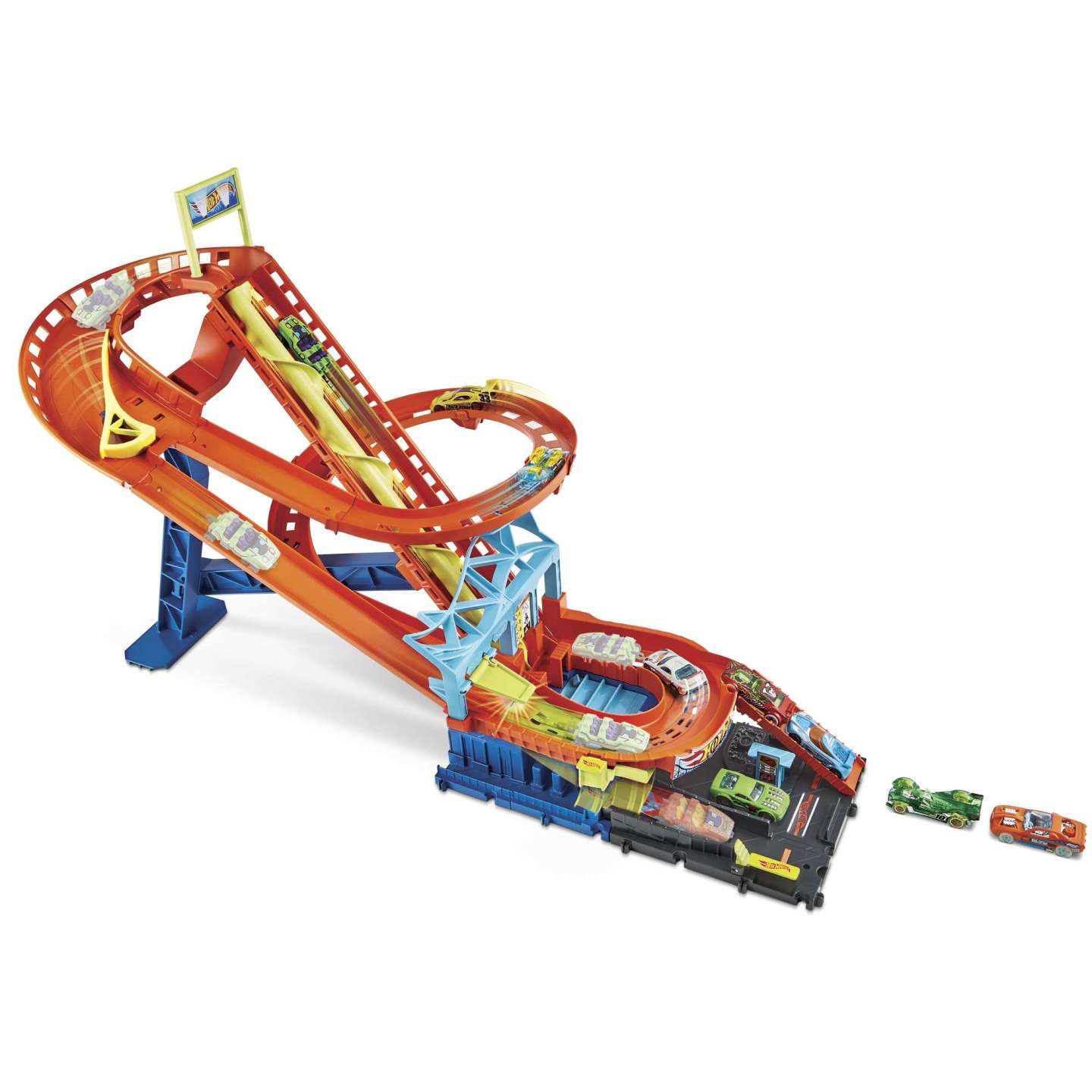 Hot Wheels City Highway Motorized Roller Coaster