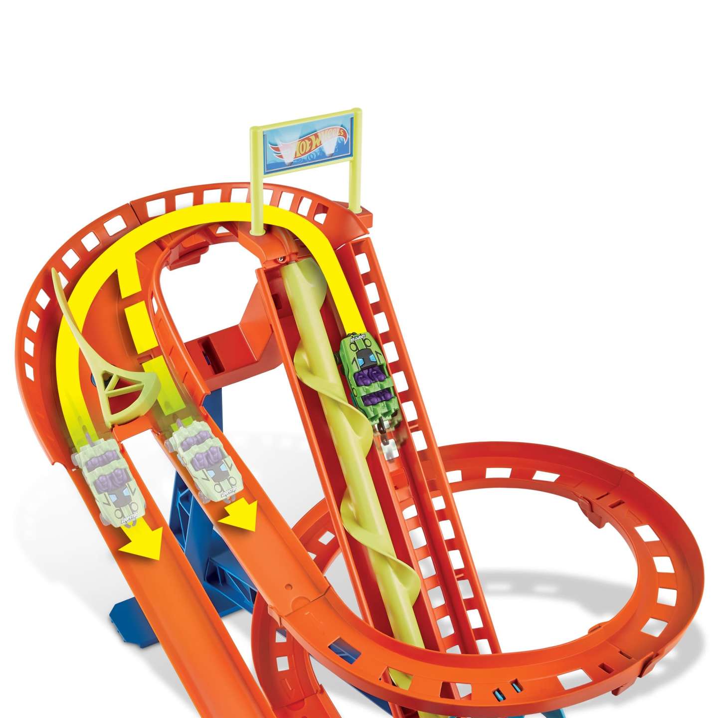 Hot Wheels City Highway Motorized Roller Coaster