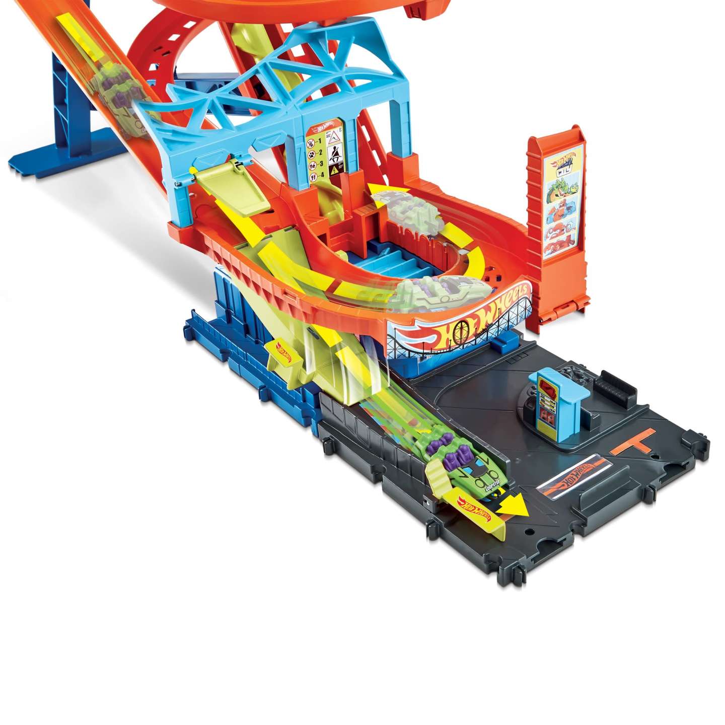 Hot Wheels City Highway Motorized Roller Coaster