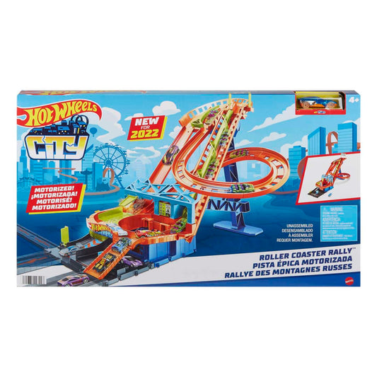 Hot Wheels City Highway Motorized Roller Coaster