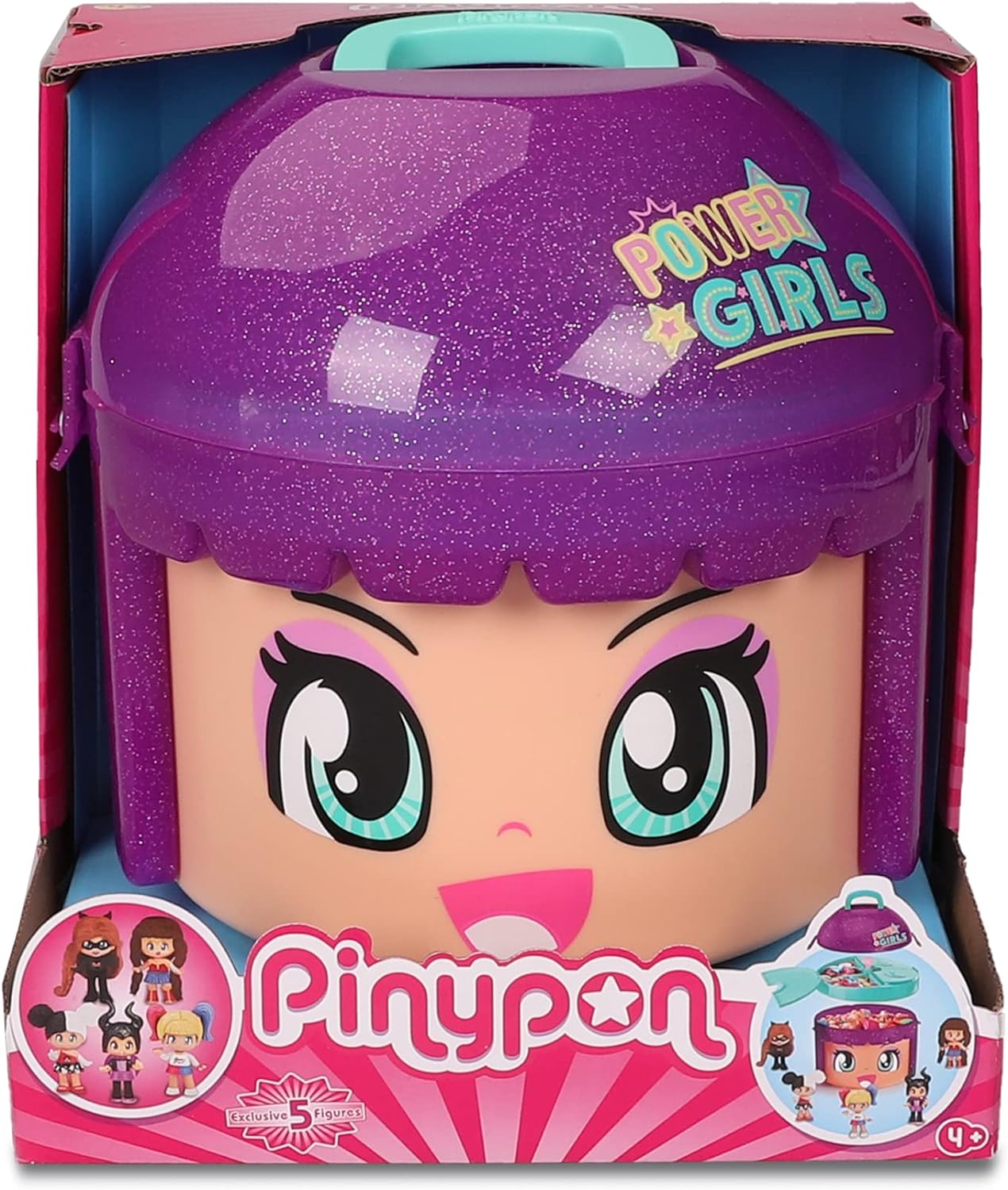 Pinypon Power Girls Cabeza Morada Edición Especial