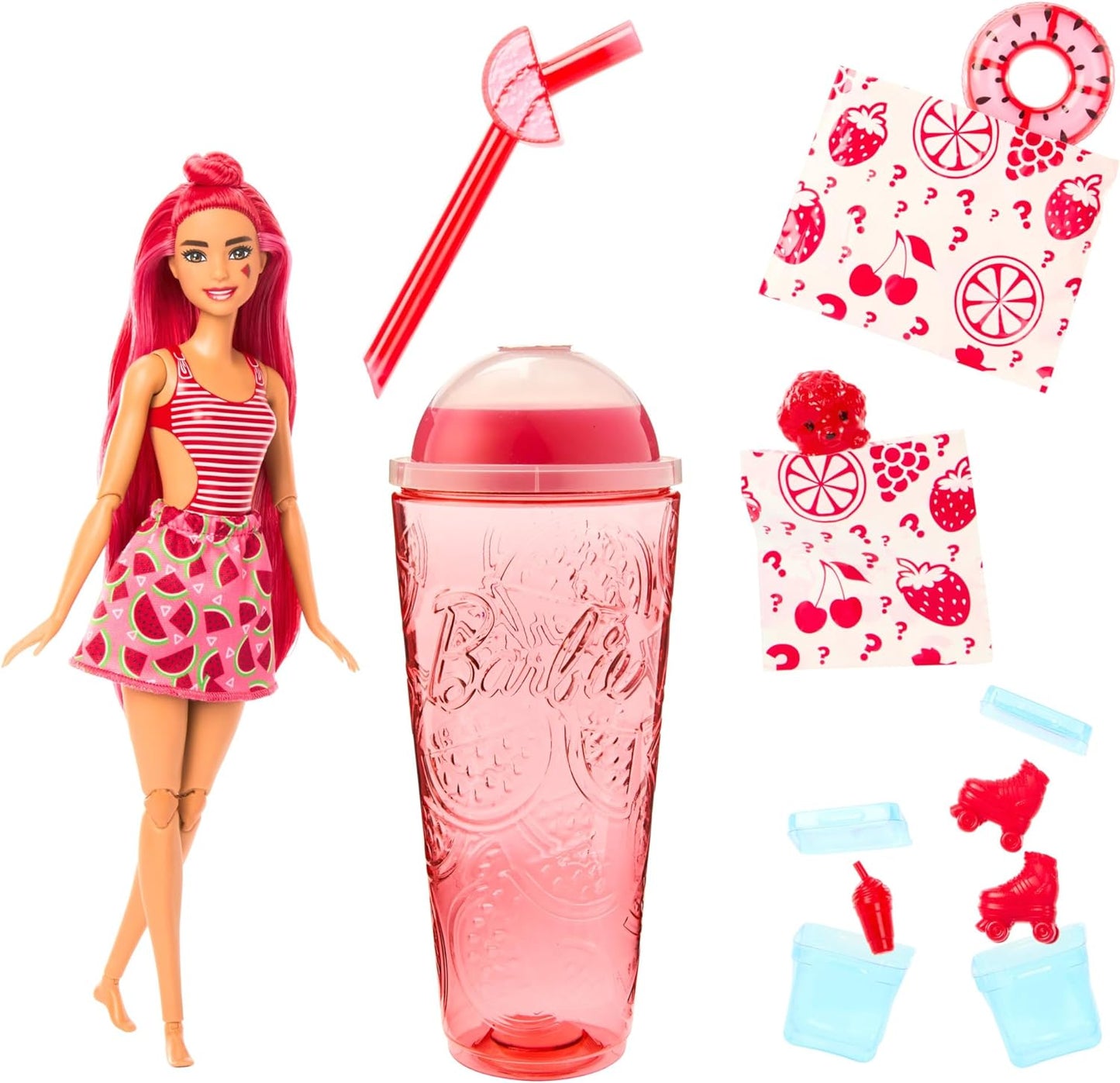 Barbie Pop Reveal Muñeca Serie de Frutas Limonada de Sandia