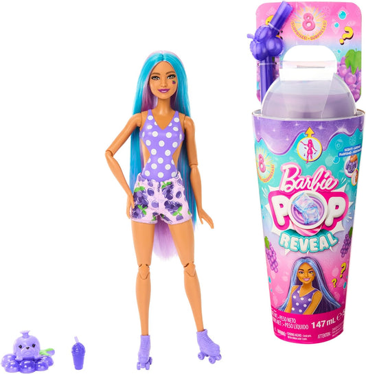 Barbie Pop Reveal Muñeca Serie de Frutas Limonada de Uva