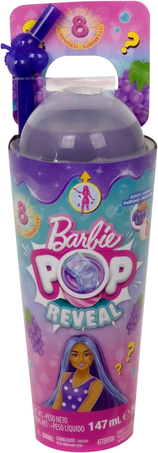 Barbie Pop Reveal Muñeca Serie de Frutas Limonada de Uva