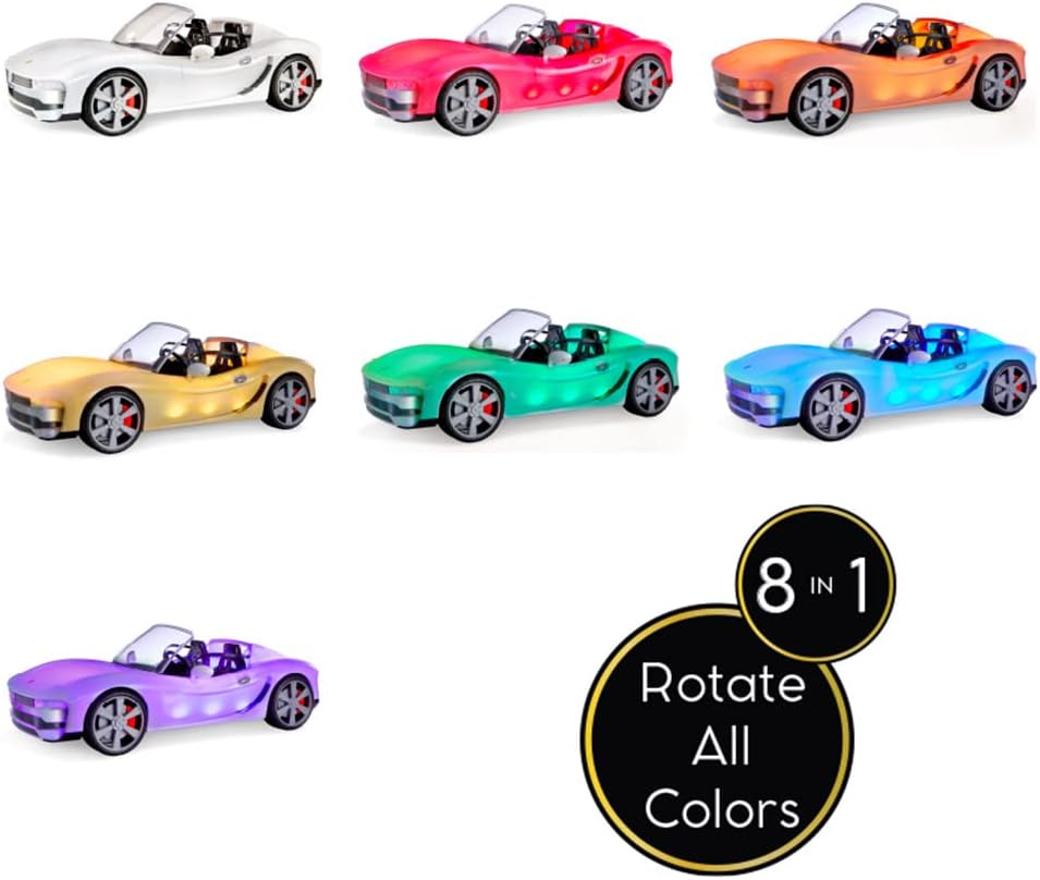 Rainbow High Colour Change Auto Convertible con Luces LED 8 en 1 - Multicolor