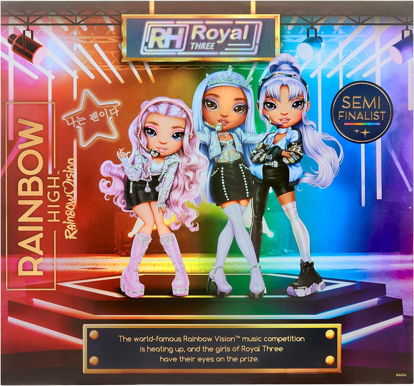 Rainbow Vision Rainbow High Royal Three K-Pop Fashion Doll - Minnie Choi